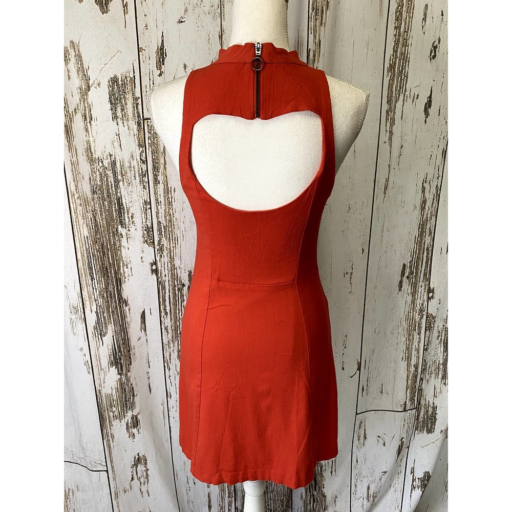 Free People Peachy Orange Mini Dress - Picture 5 of 6
